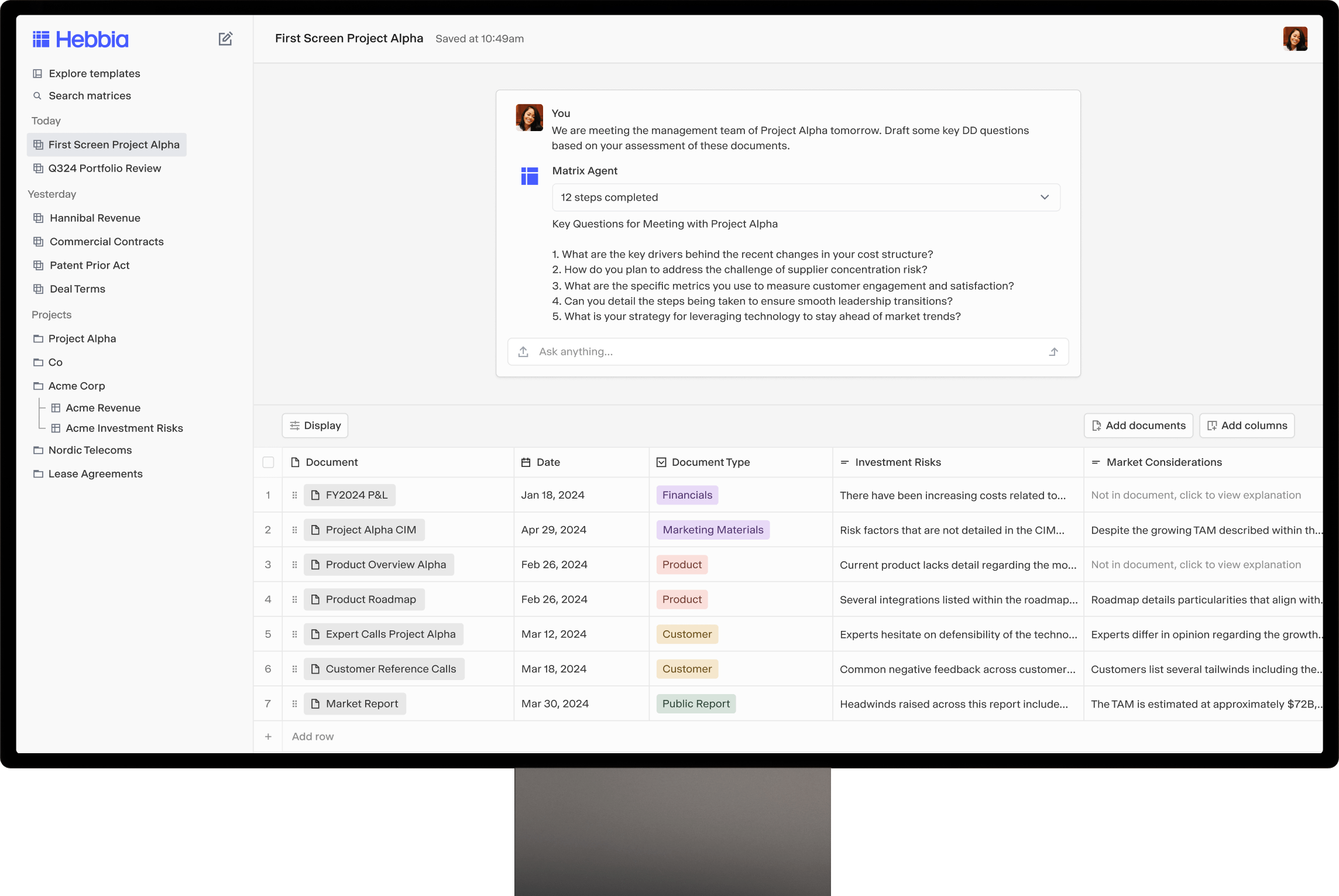 Hebbia desktop app